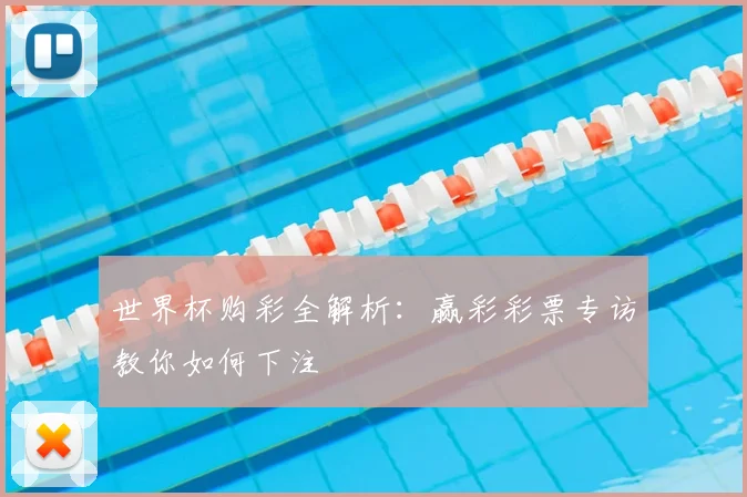 世界杯购彩全解析:赢彩彩票专访教你如何下注